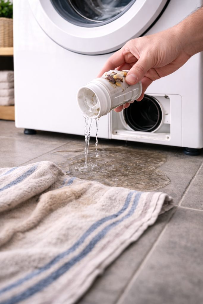 Nettoyage du filtre de vidange d’un lave-linge