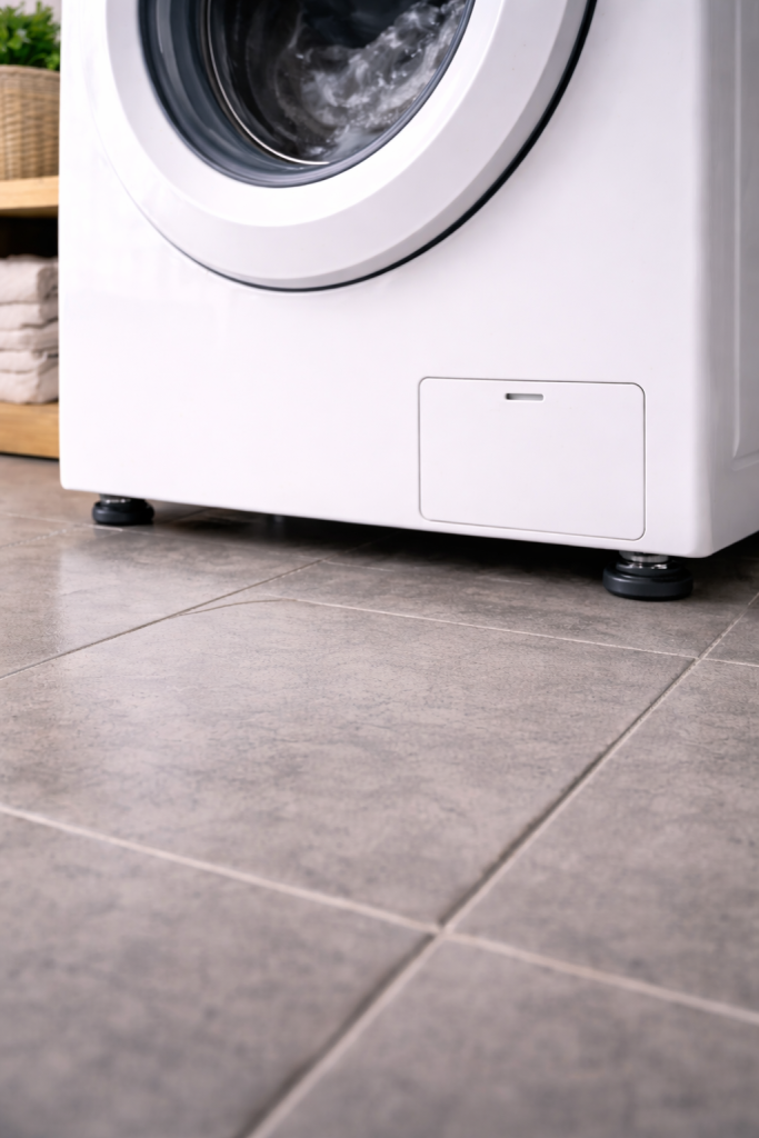 Vérification de la stabilité d’un lave-linge pour réduire les vibrations